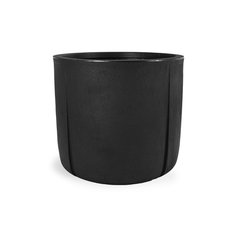 MACETERO KARAJA 50X48CM NEGRO