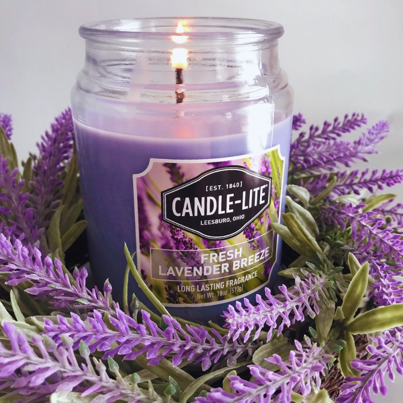 VELA POTE VIDRIO 510g LAVANDA FRESCA