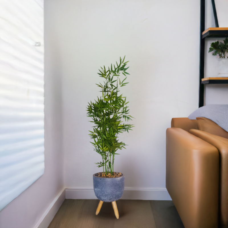 Planta Artificial Bamboo Verde 1,22m