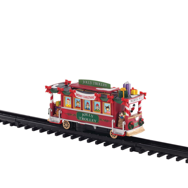VILLA TREN TROLLY CON MÚSICA, MOVIMIENTO Y LUZ