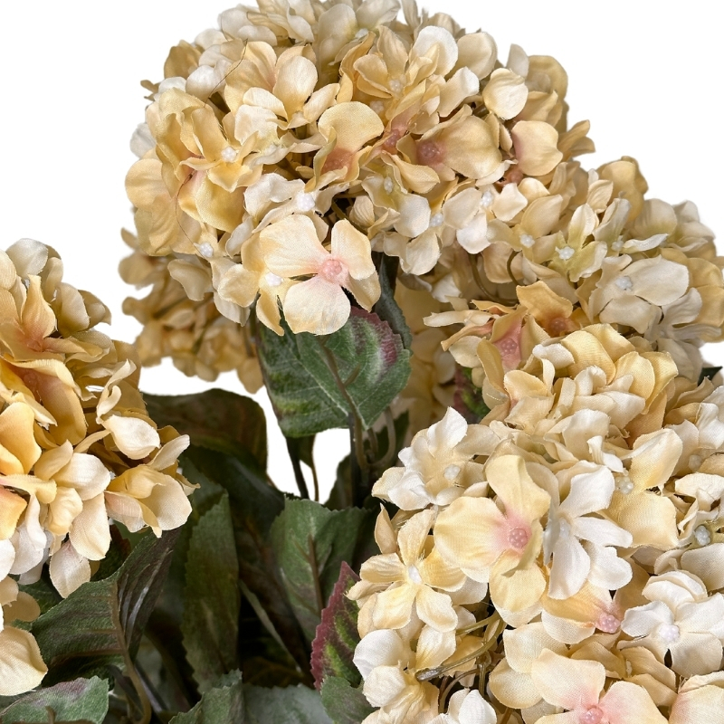 RAMO HORTENSIAS x7 50cm CREMA