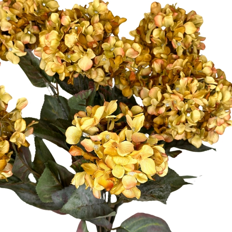RAMO HORTENSIAS x7 50cm VERDE