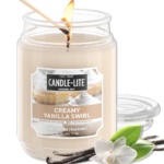 Vela Candle Lite con olor a crema de vainilla