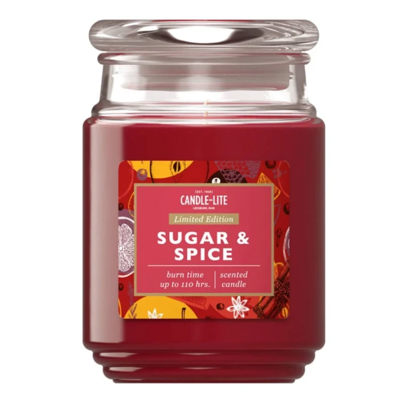 VELA POTE VIDRIO 510g AZUCAR Y ESPECIES