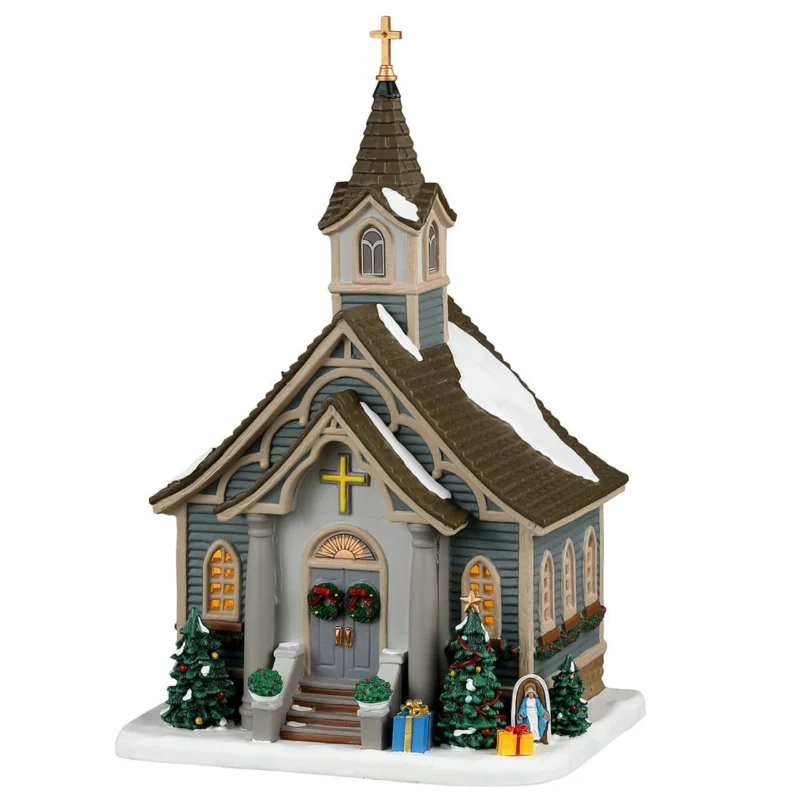 VILLA IGLESIA PEQUEÑA CON LUZ