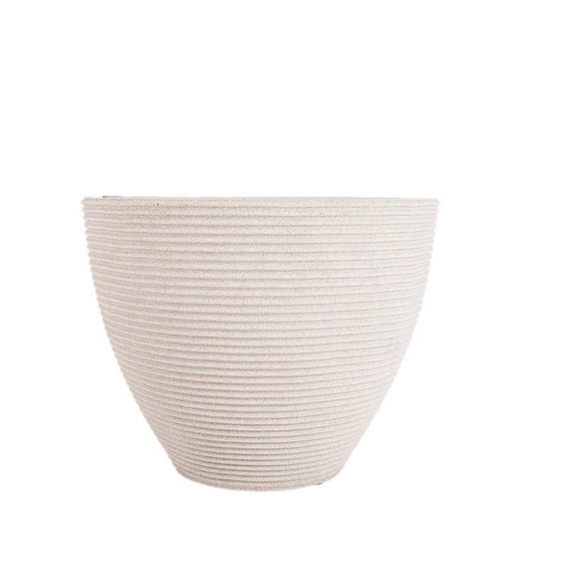 MACETERO RISCATTO 26X22CM BLANCO MARMOL