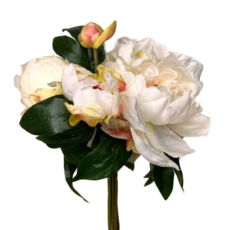 RAMO PEONIAS 29cm CREMA