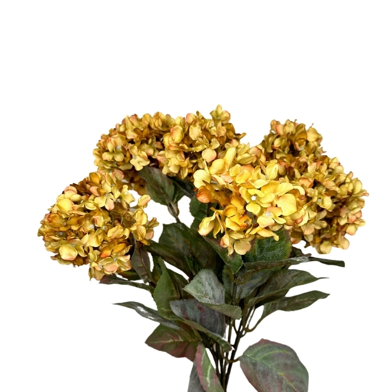 RAMO HORTENSIAS x7 50cm VERDE