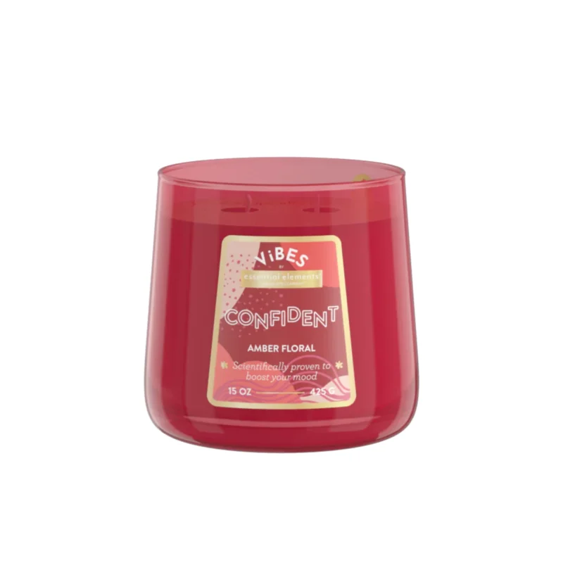 VELA POTE VIDRIO 425g VIBES CONFIDENT