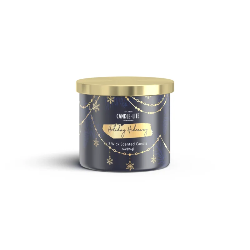 VELA POTE VIDRIO 400g HOLIDAYS