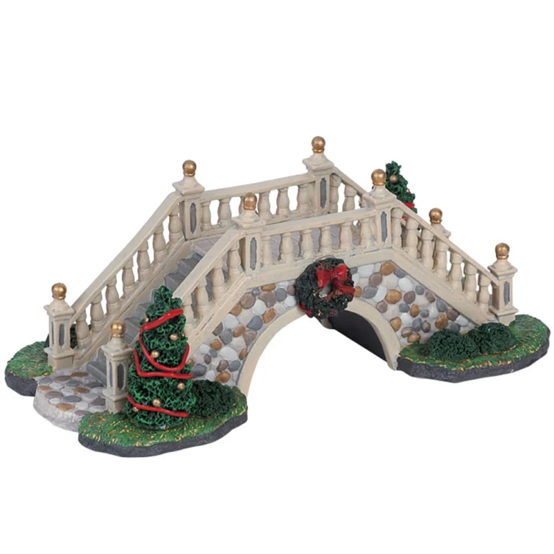 FIGURA PUENTE PIEDRA NAVIDEÑO PORCELANA